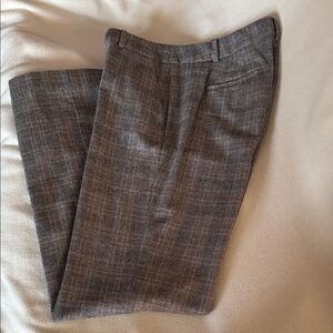 Talbots Gray Plaid Trousers